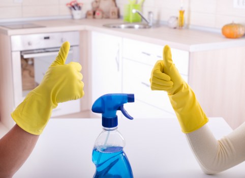 Cleaning team maintaining a modern office space near Chiswick High Road