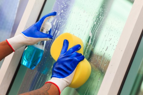 Local commercial cleaning service working in a Chiswick business property
